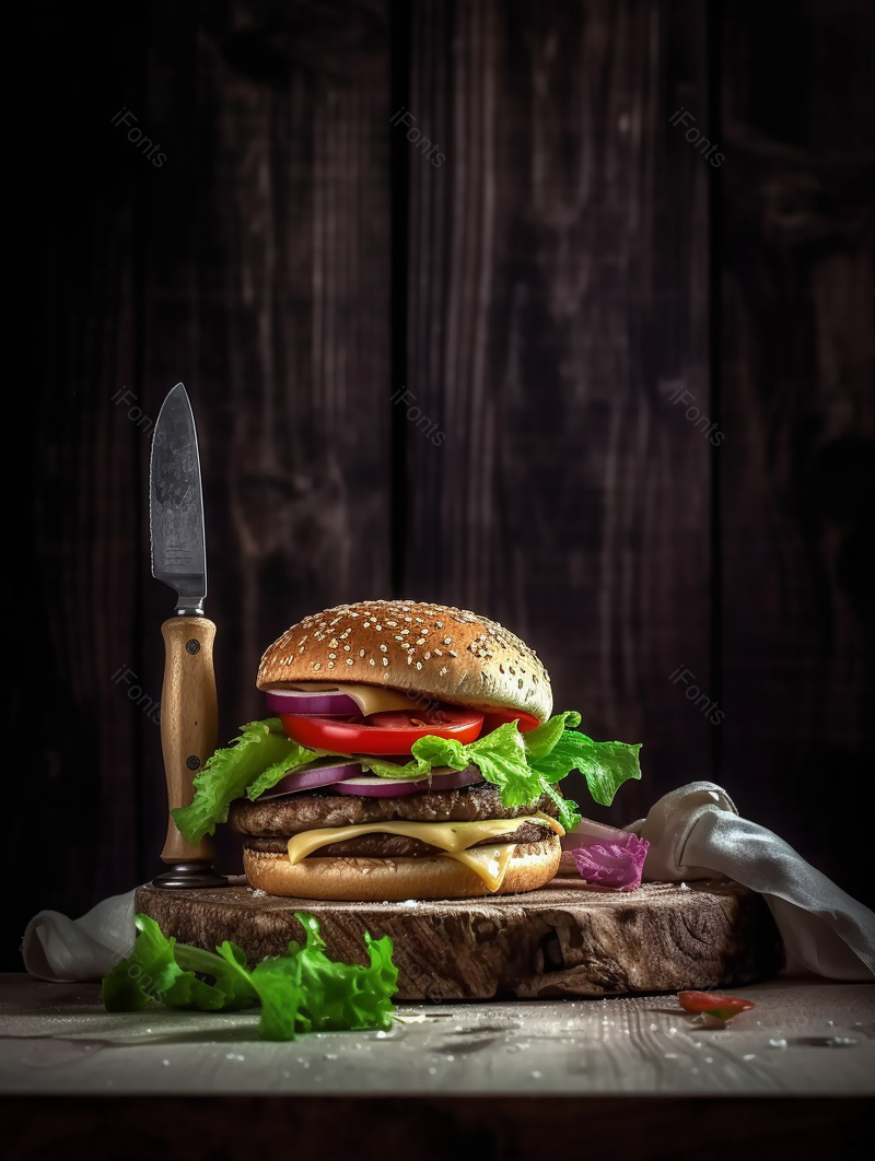 蘑菇素食汉堡,高清,摄影图,摄影图片,图片大全,摄影图免费下载